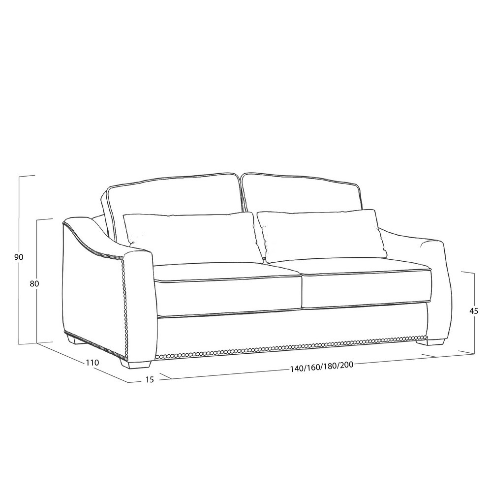 Диван Concerto (с механизмом) DCo-I-180-K03-B-0402