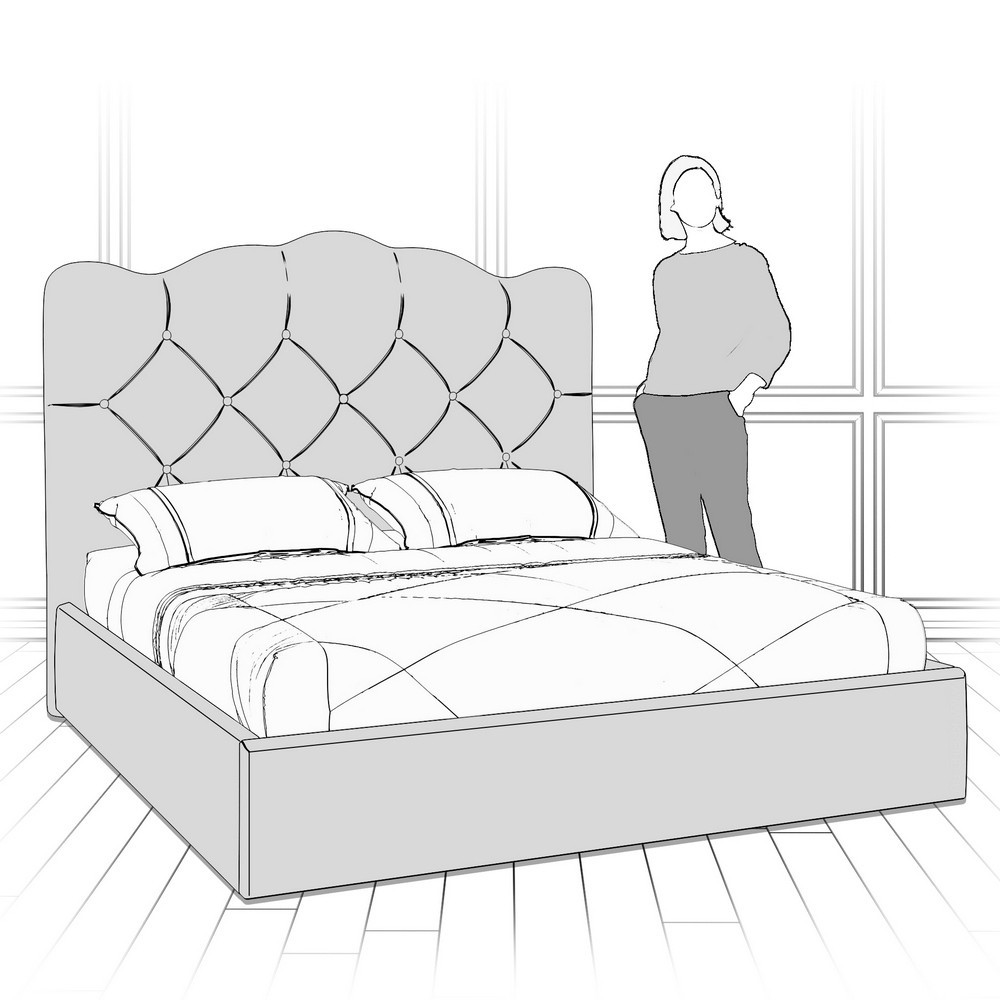 Кровать с подъемным механизмом K70-1800-B14