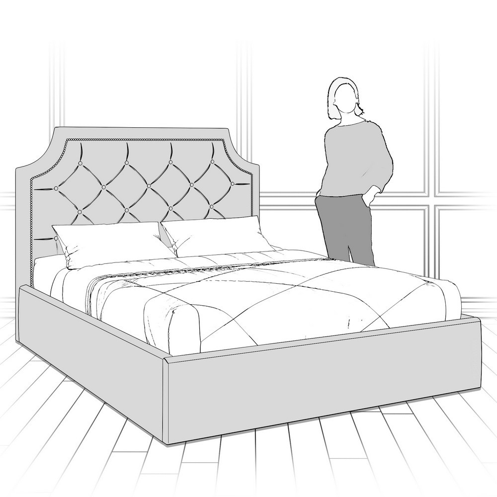 Кровать с подъемным механизмом K09Y-1600-G-B15