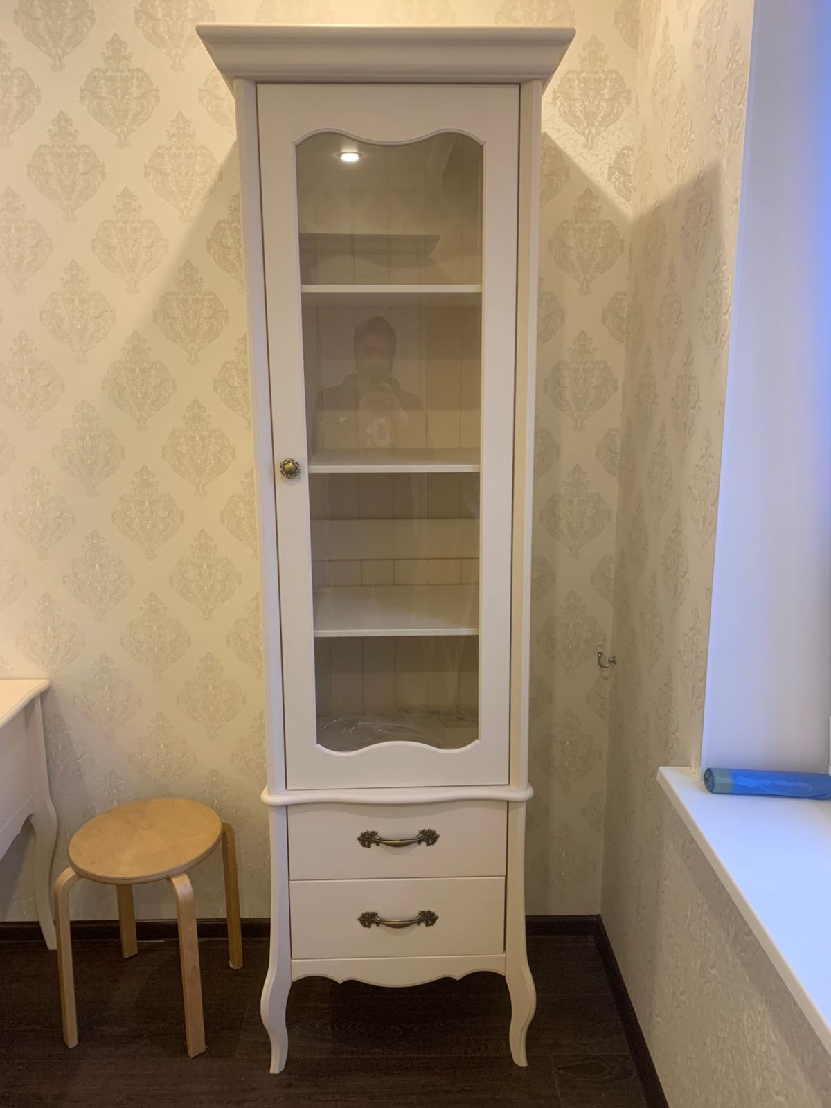 Витрина массив сосны ЛеБо 1-дверная