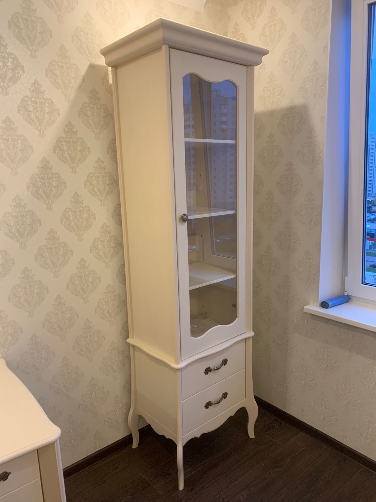 Витрина массив сосны ЛеБо 1-дверная