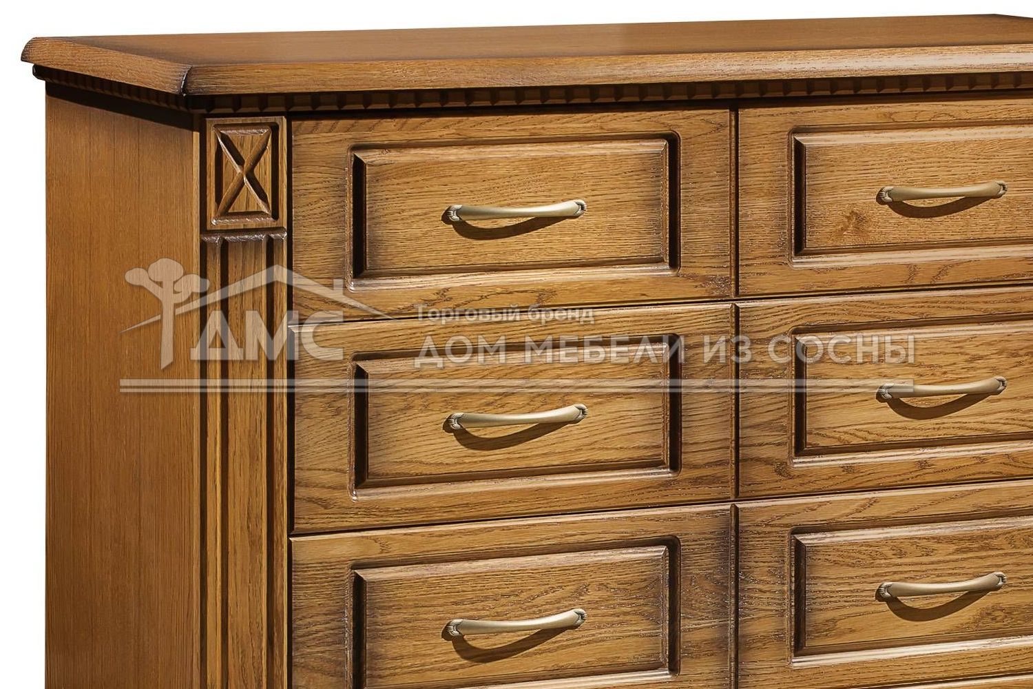 Комод с 8 ящиками сосна Флоренция
