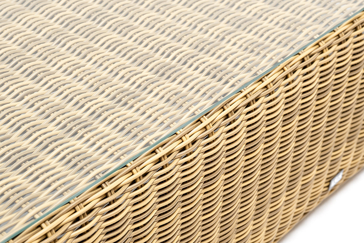 "Боналли" журнальный столик из искусственного ротанга, цвет соломенный