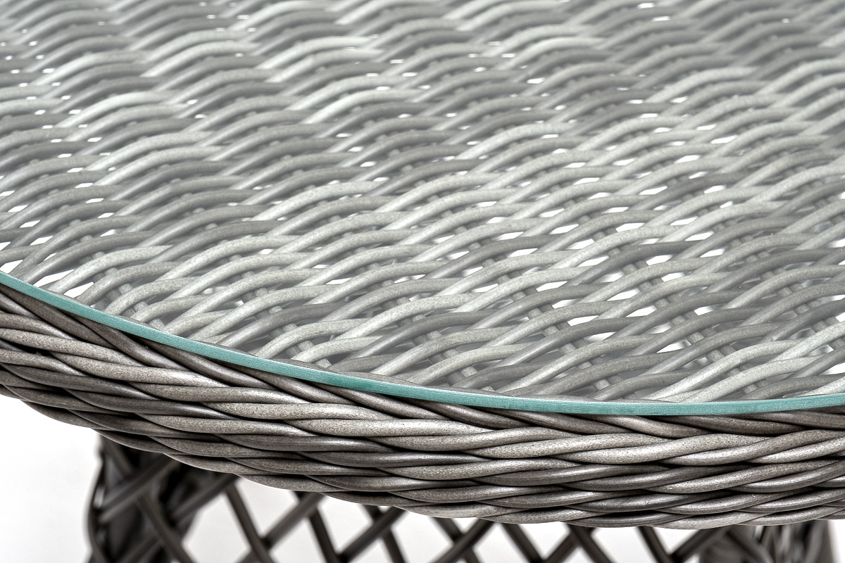 "Эспреззо–80 R" обеденная группа плетеная, цвет графит