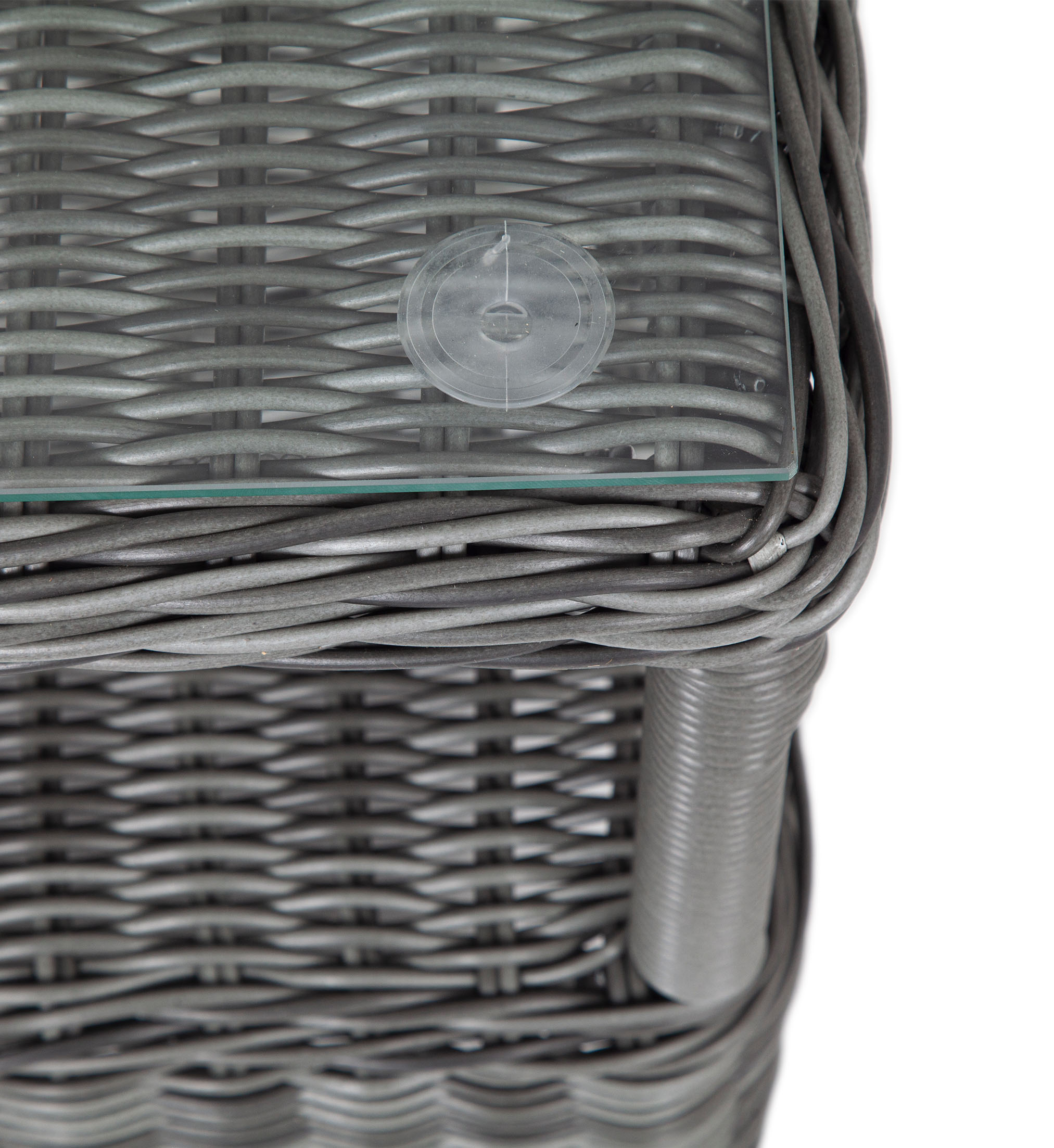 "Форилло" столик кофейный из искусственного ротанга, цвет графит