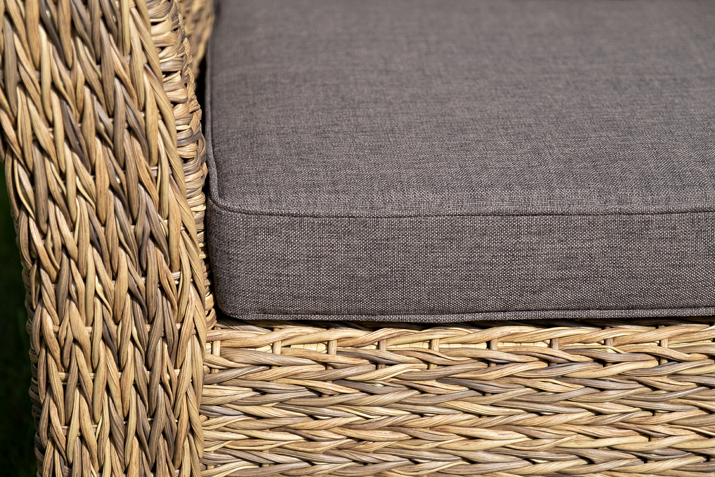 "Капучино" кресло из искусственного ротанга (гиацинт), цвет соломенный