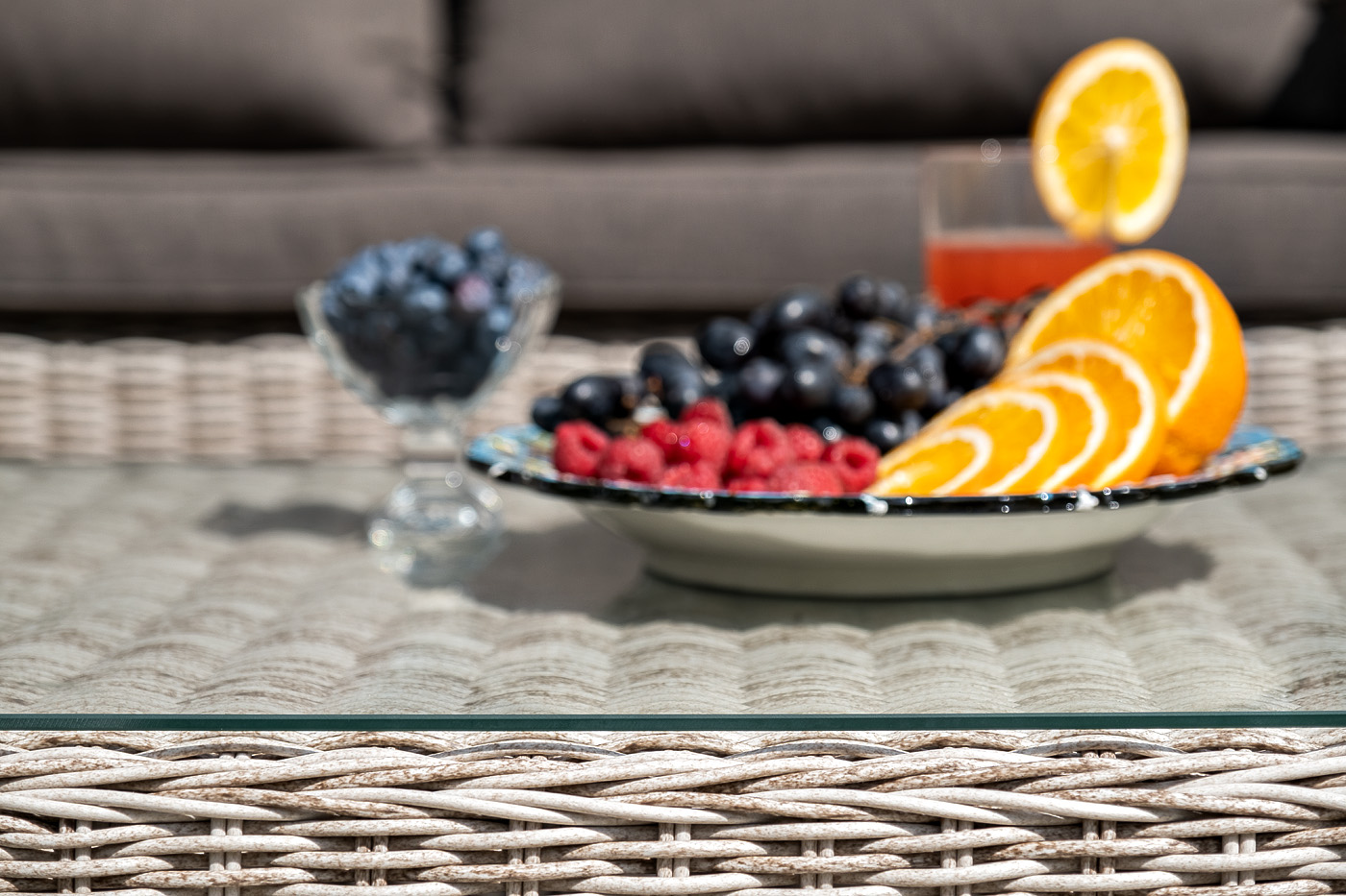 "Каприоли" лаунж-зона из искусственного ротанга, цвет бежевый