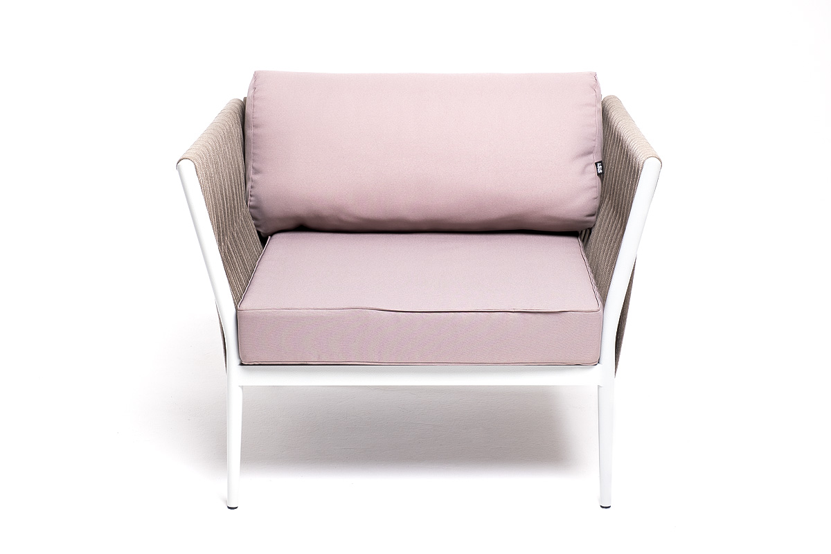 "Калабрия" модульная лаунж-зона из роупа (веревки), каркас из алюминия