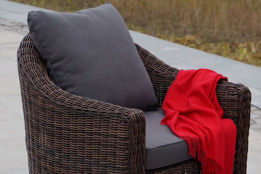 "Копаннини" кресло из искусственного ротанга, цвет коричневый