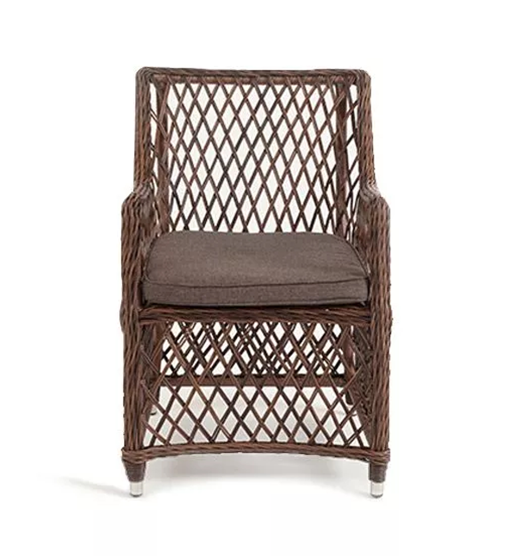 "Латтини" плетеное кресло из искусственного ротанга, цвет коричневый