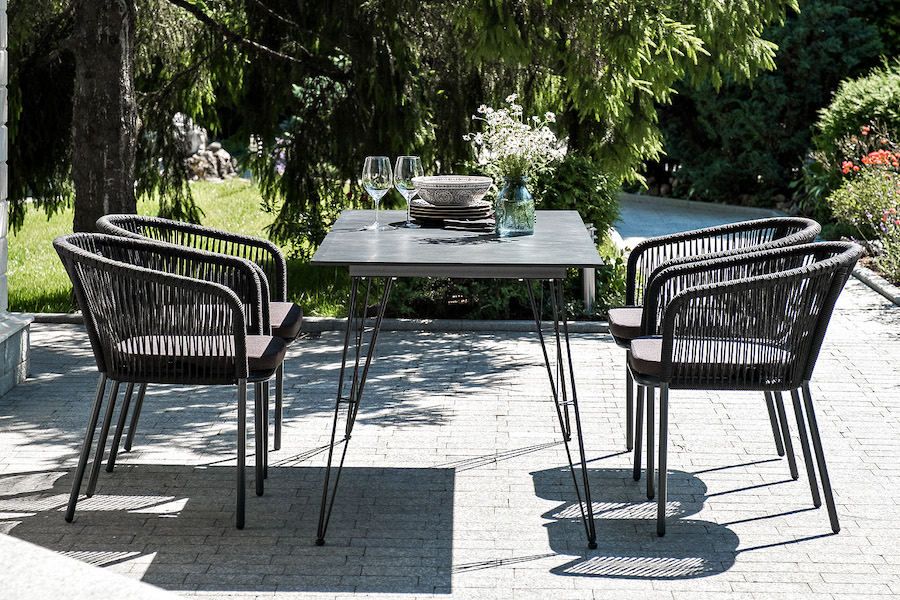 "Милан" обеденная группа на 6 персон, цвет темный