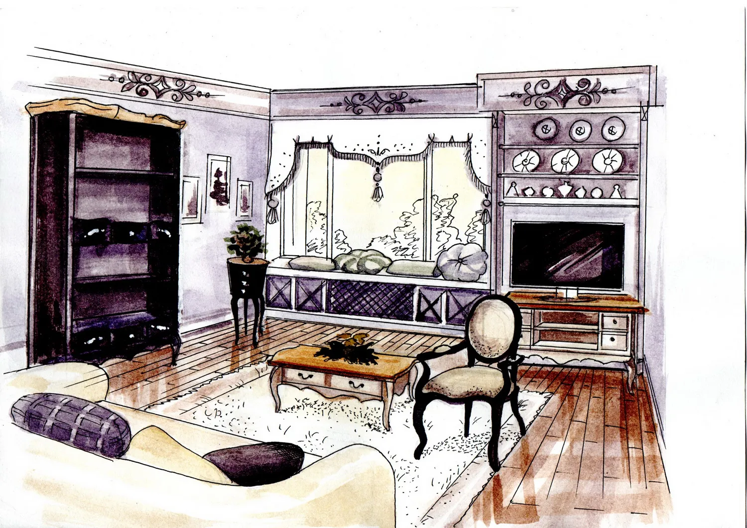 Гостиная Maria&Stefania